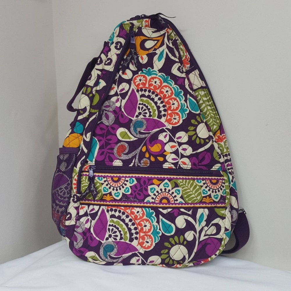 NWOT Vera Bradley Tennis Bag Plum Crazy Pattern